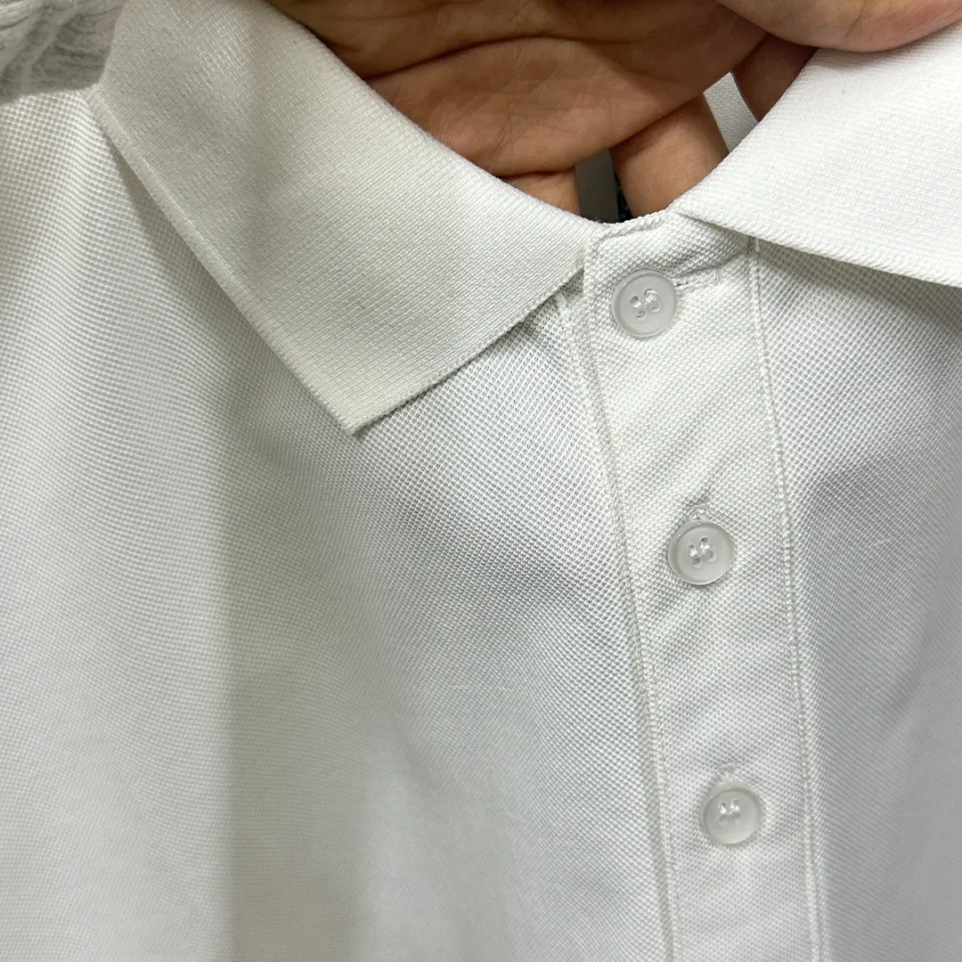🅿️180 Ralph Lauren POLO 2025 spring and summer new style simple logo letter embroidered pique fabric short-sleeved polo for men and women Size: M L XL 2XL 3XL Color: black white